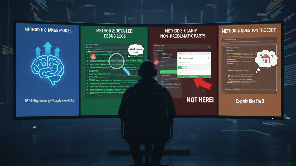 바이브코딩, AI가 문제 해결을 못할 때 해결 방법 4가지