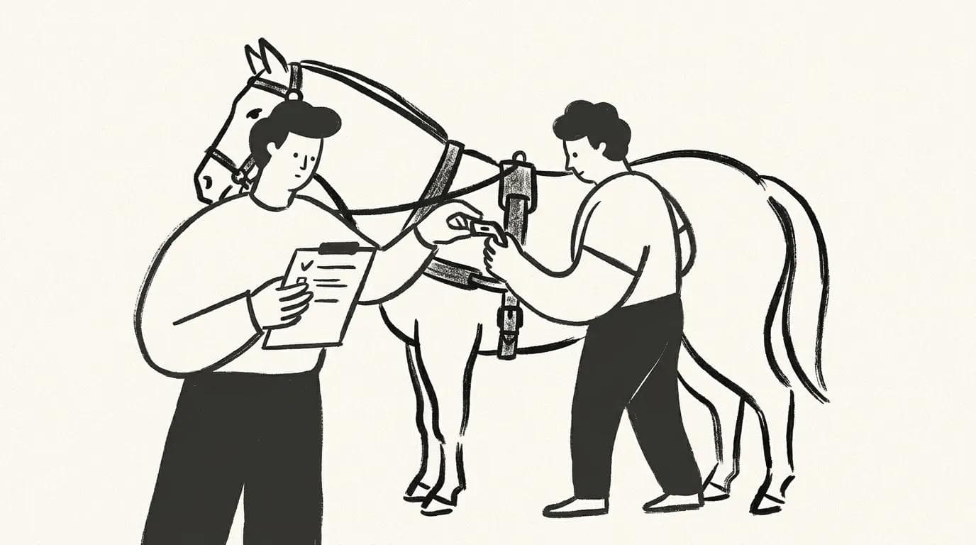 AI 하네스 설정 점검 일러스트